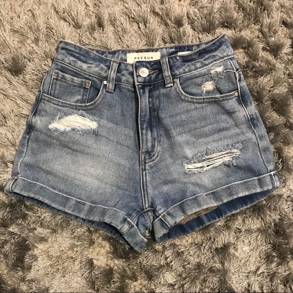 PacSun Distressed Mom Shorts